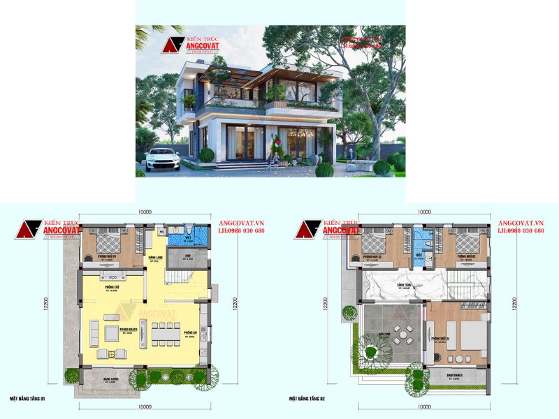 Nhà 2 tầng mặt tiền 10m 120m2