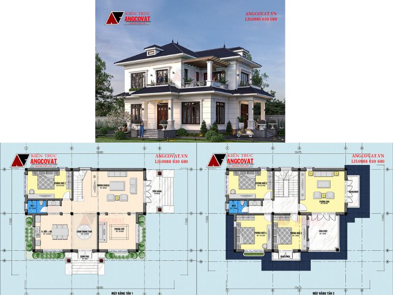 Nhà biệt thự 2 tầng 125m2 tại Hưng Yên