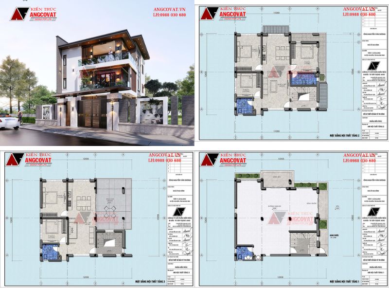 Nhà 3 tầng kết hợp ở và kinh doanh