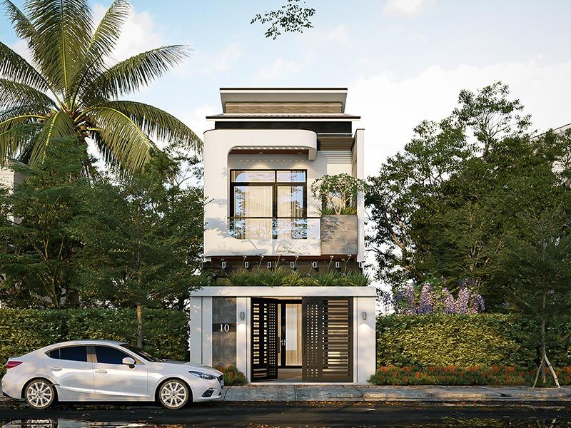 Kiến trúc nhà 70m2 phong cách hiện đại
