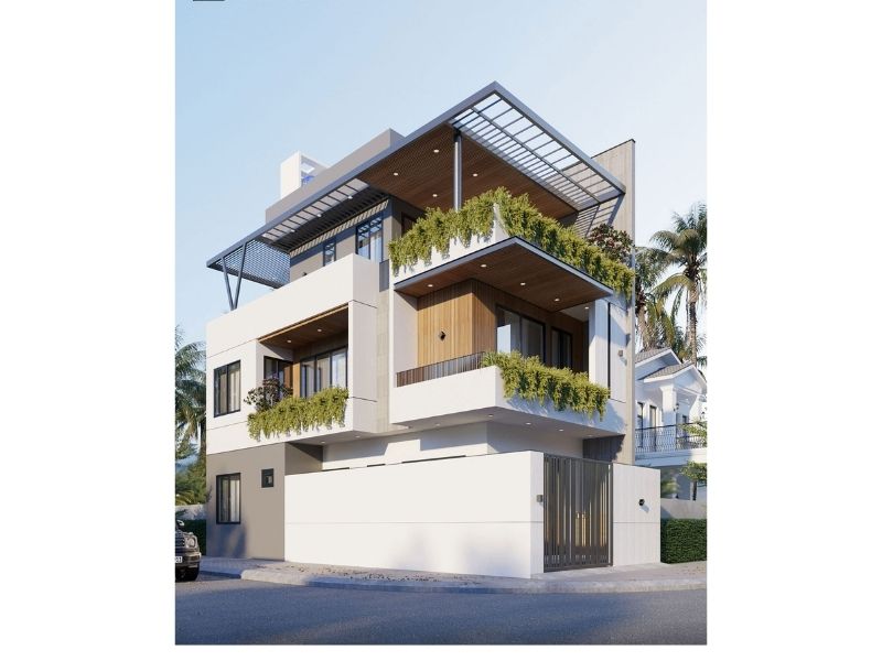 Nhà 2.5 tầng có 2 mặt tiền