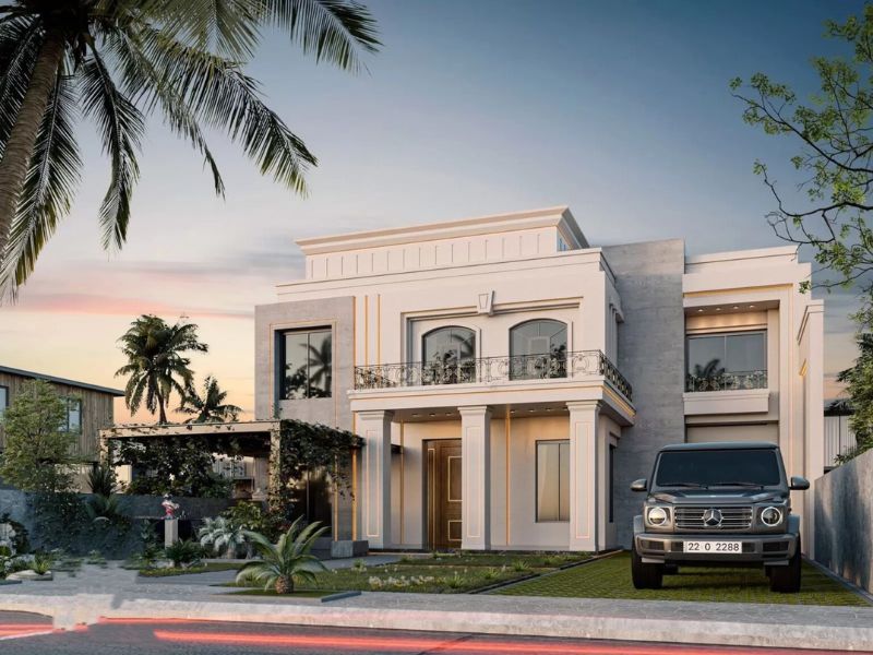 Biệt thự vườn 2 tầng 200m2 tân cổ