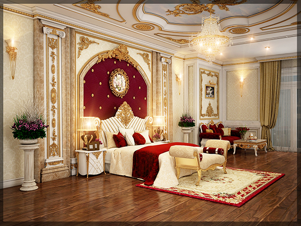 phòng ngủ master đẹp phong cách cổ điển sang trọng 