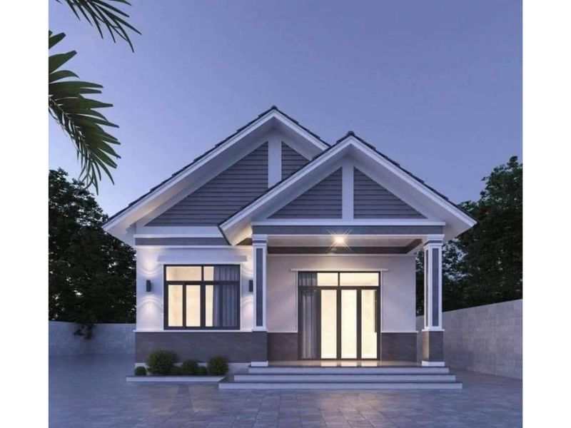 Không gian sống thư thái trong căn nhà 1 tầng