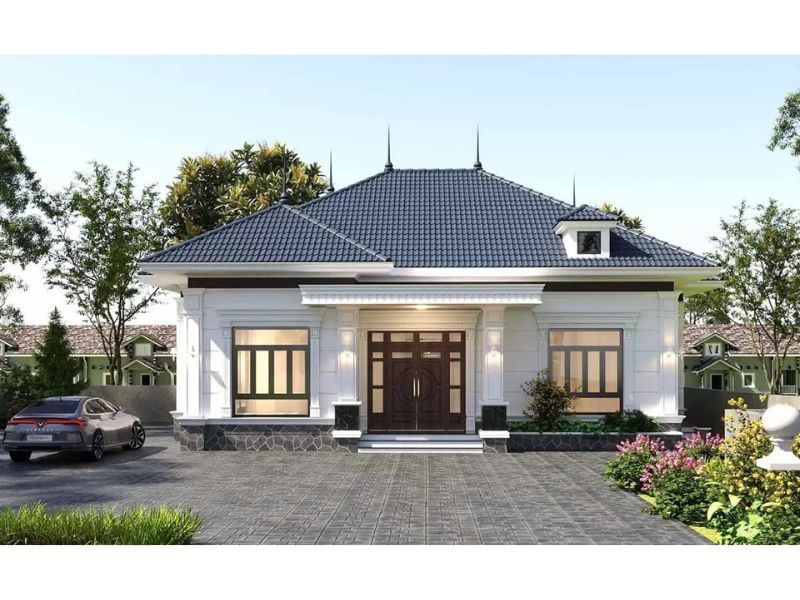 Biệt thự vườn 1 tầng 9x15m mái Nhật