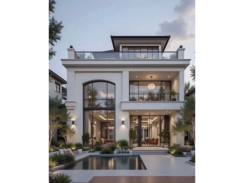 Nhà đẹp 3 tầng mặt tiền 10m sang trọng