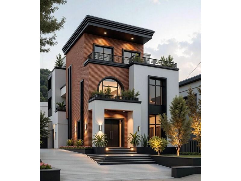 Mẫu nhà đẹp 3 tầng hiện đại ở Hưng Yên
