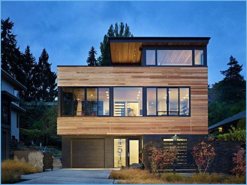 Thiết kế nhà 3 tầng bằng gỗ tinh tế
