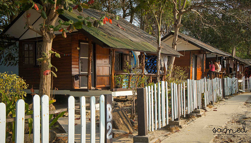 các mẫu bungalow trong resort