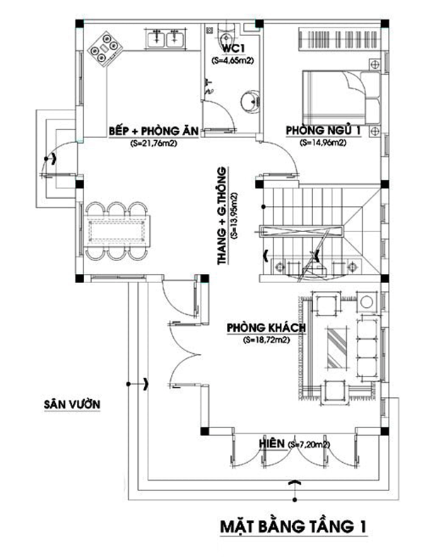 5+ mẫu thiết kế nhà ống 2 tầng 4 phòng ngủ 1 phòng thờ đẹp 