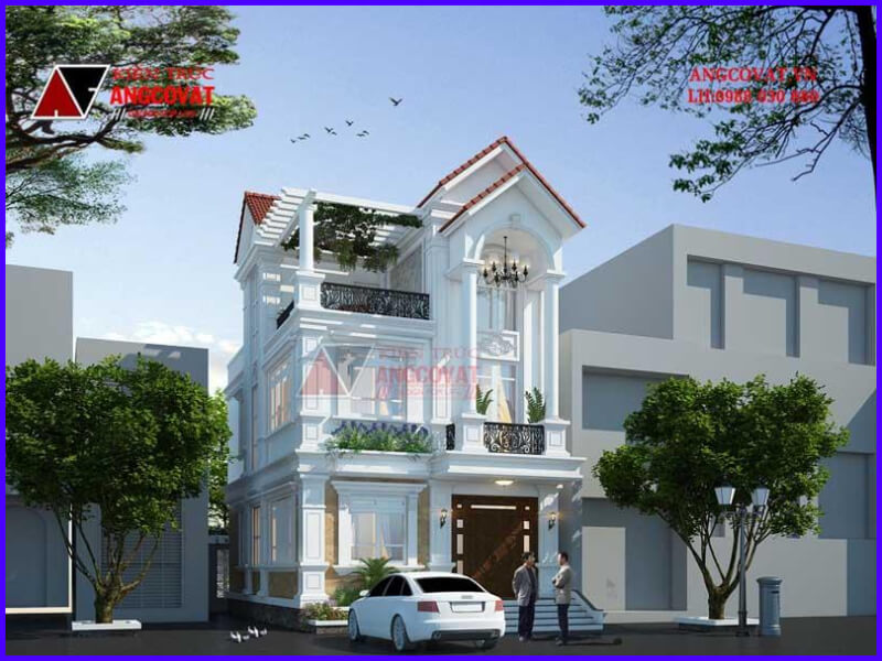 mẫu nhà biệt thự 3 tầng đẹp nhất ở Thanh Trì - Hà Nội