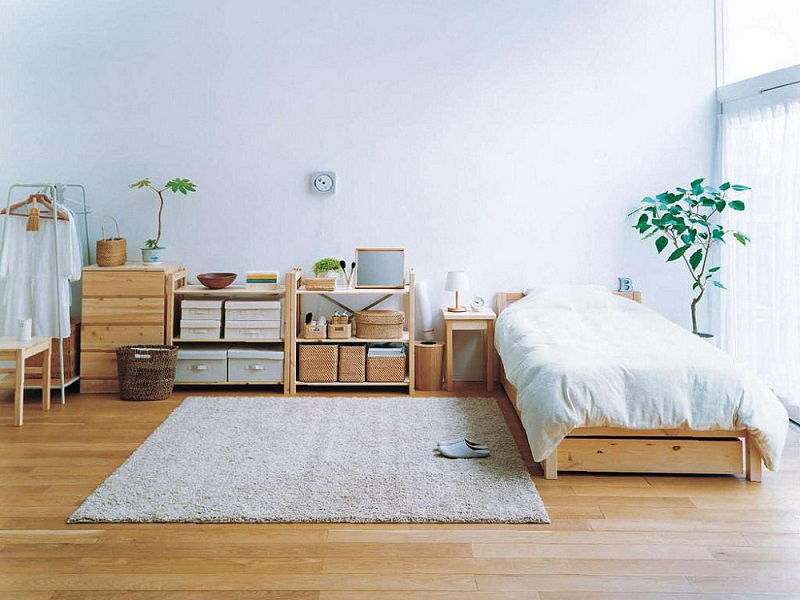 thiết kế phòng ngủ không cần giường mái bằng