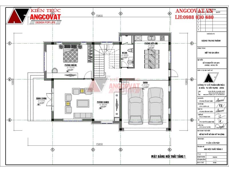 mẫu nhà 1 trệt 2 lầu đơn giản 5 phòng ngủ kích thước 10x16m diện tích 130m2