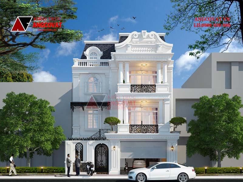 Nhà tân cổ điển 3 tầng 150m2