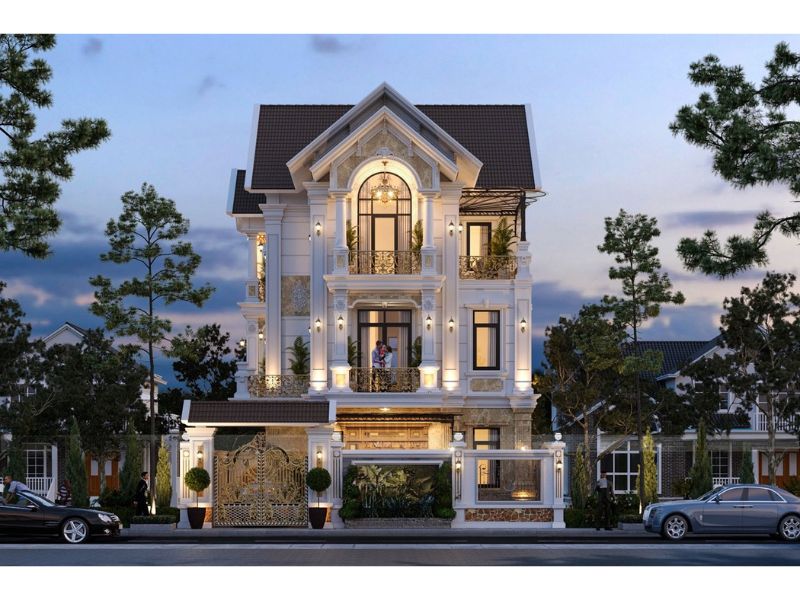 Nhà 3 tầng 150m2 tân cổ điển đẳng cấp