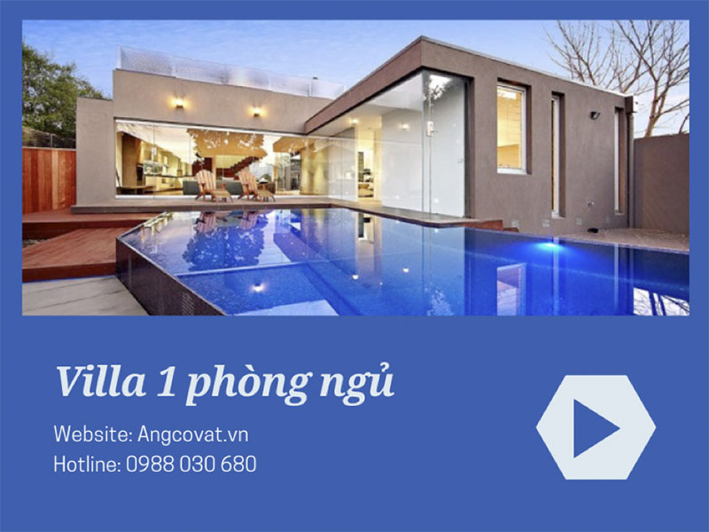 Villa 1 phòng ngủ có bể bơi riêng có giá cả hợp lý