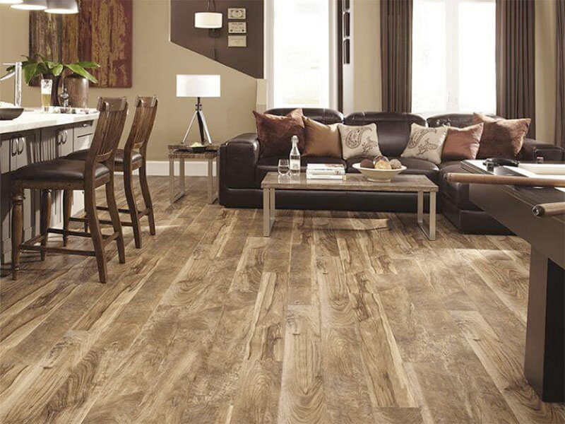 Sử dụng gỗ để ốp sàn nhà đẹp giúp không gian sống trở nên đồng bộ