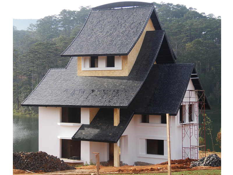 Xác định chi phí xây dựng cho nhà 2 tầng mái ngói đen