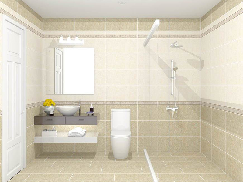 Cân nhắc diện tích của không gian để lựa chọn gạch lát nền nhà vệ sinh đẹp