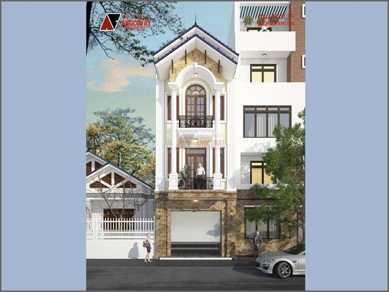 Giá xây nhà 3 tầng 100m2 hết bao nhiêu tiền tại Vĩnh Phúc – Phối cảnh 3D