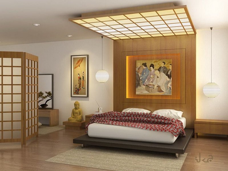 thiết kế phòng ngủ kiểu Nhật ấn tượng
