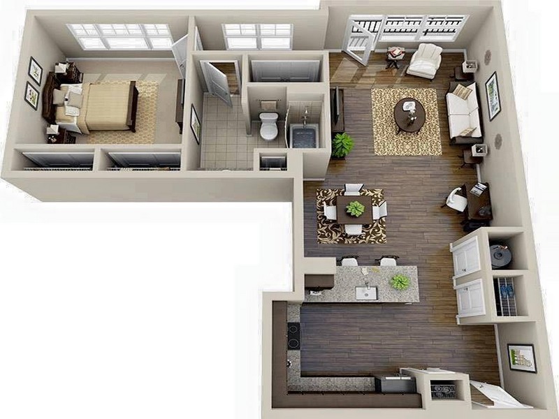 Thiết kế nội thất chung cư 70m2 tối ưu không gian, chi phí - TOP1