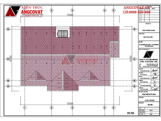 mặt bằng nhà cấp 4 mái thái đơn giản diện tích 120m2 3 phòng ngủ 3