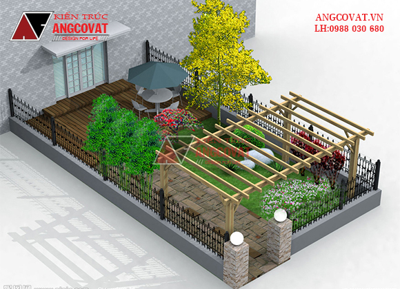 Mẫu thiết kế cảnh quan sân vườn 16 - Thiết kế cảnh quan sân vườn tại Thái Bình