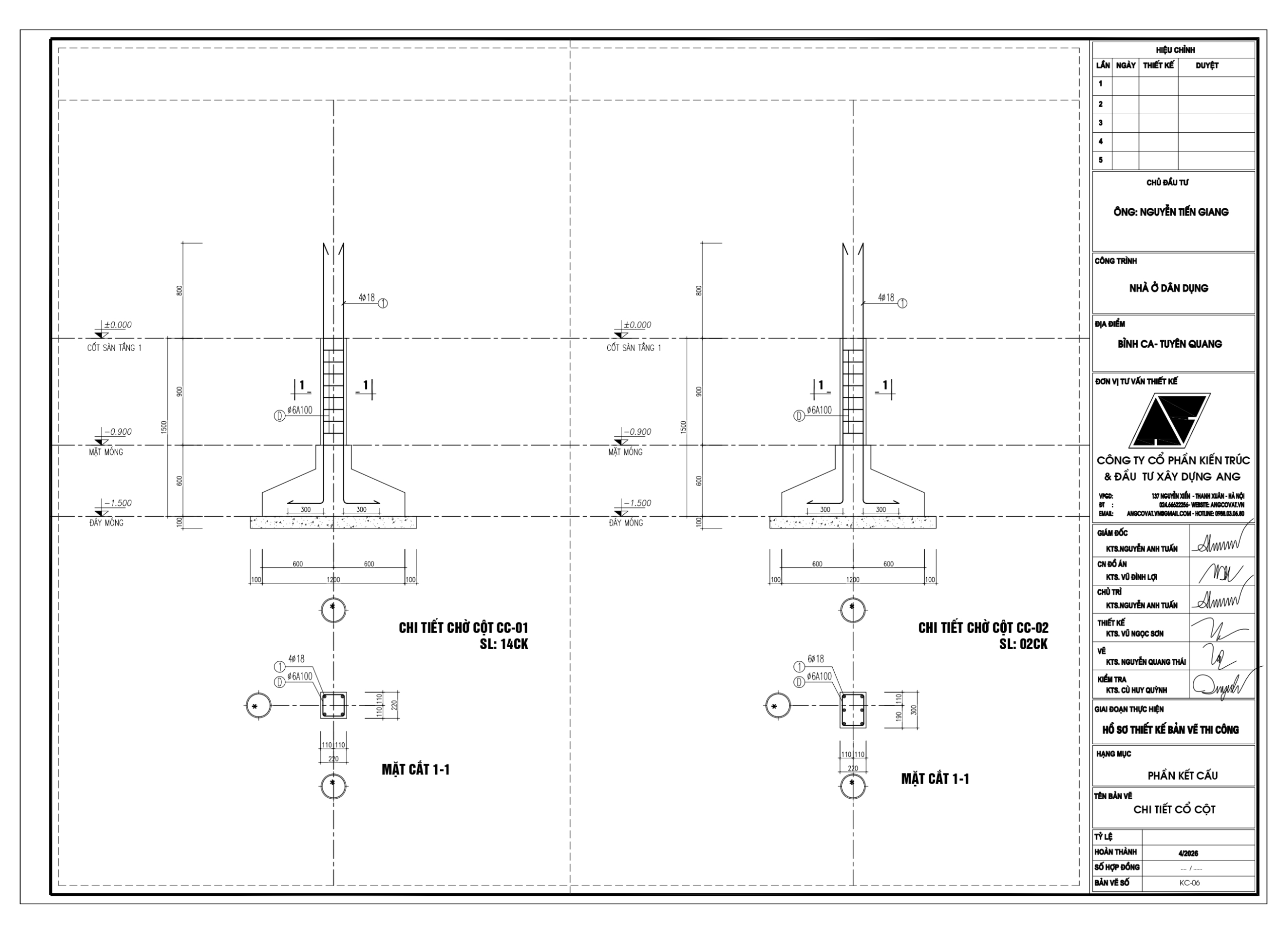 Chiều sâu móng băng nhà 2 tầng là bao nhiêu