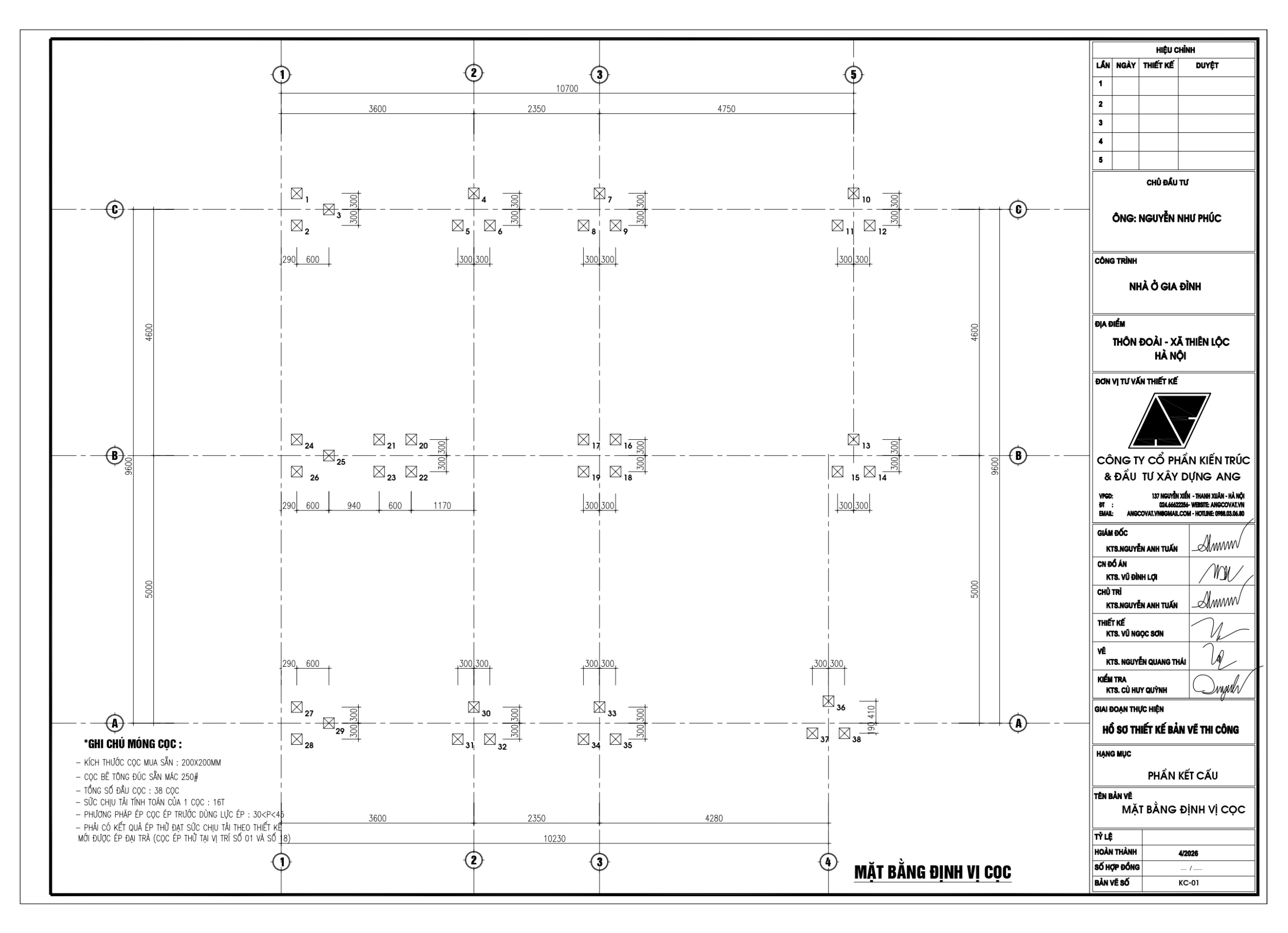 Quy trình ép cọc cho nhà 2 tầng mái nhật 
