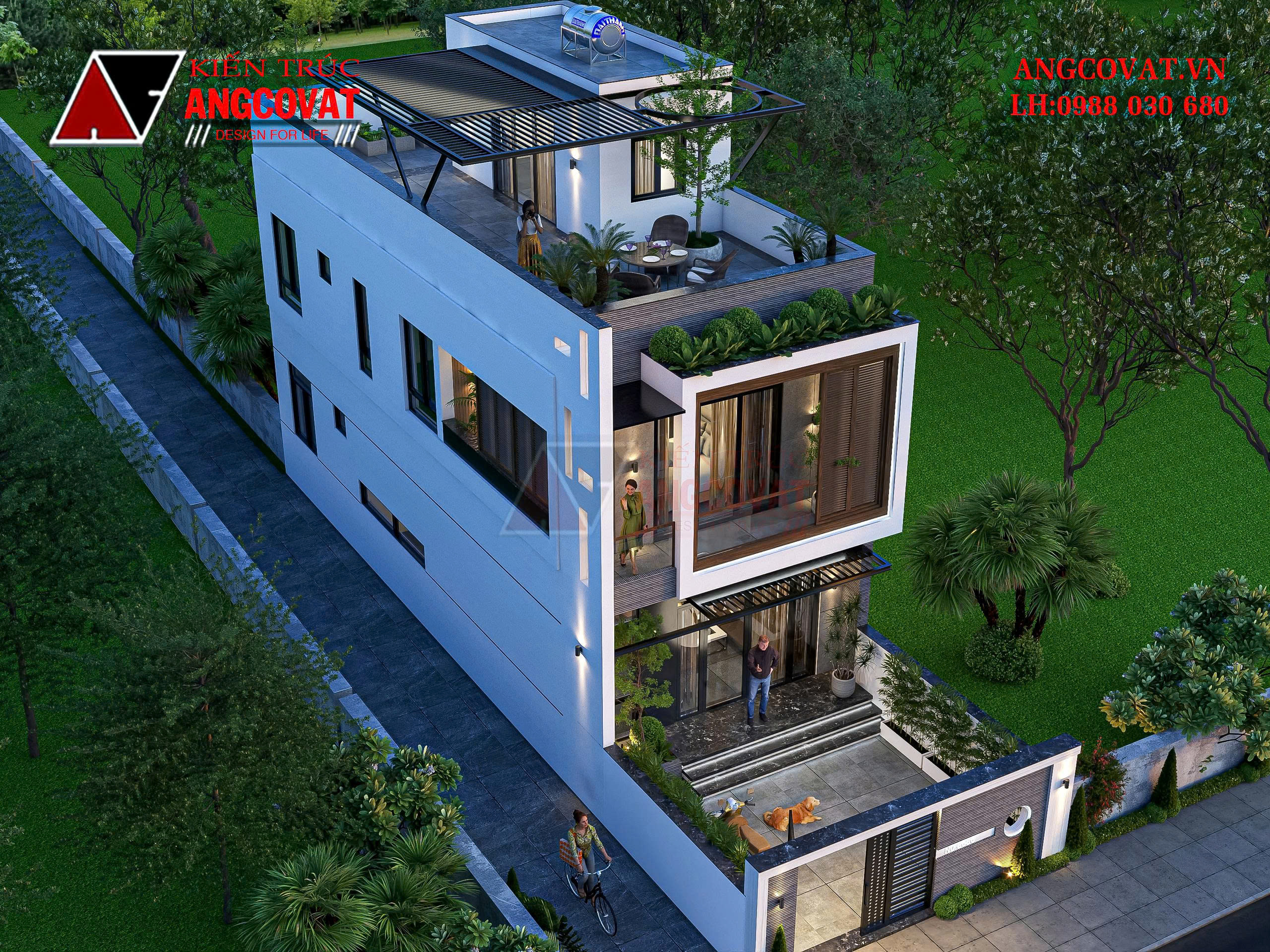 Kinh nghiệm thi công thực tế mẫu nhà 2 tầng mặt tiền 6m hiện đại tại Hưng Yên