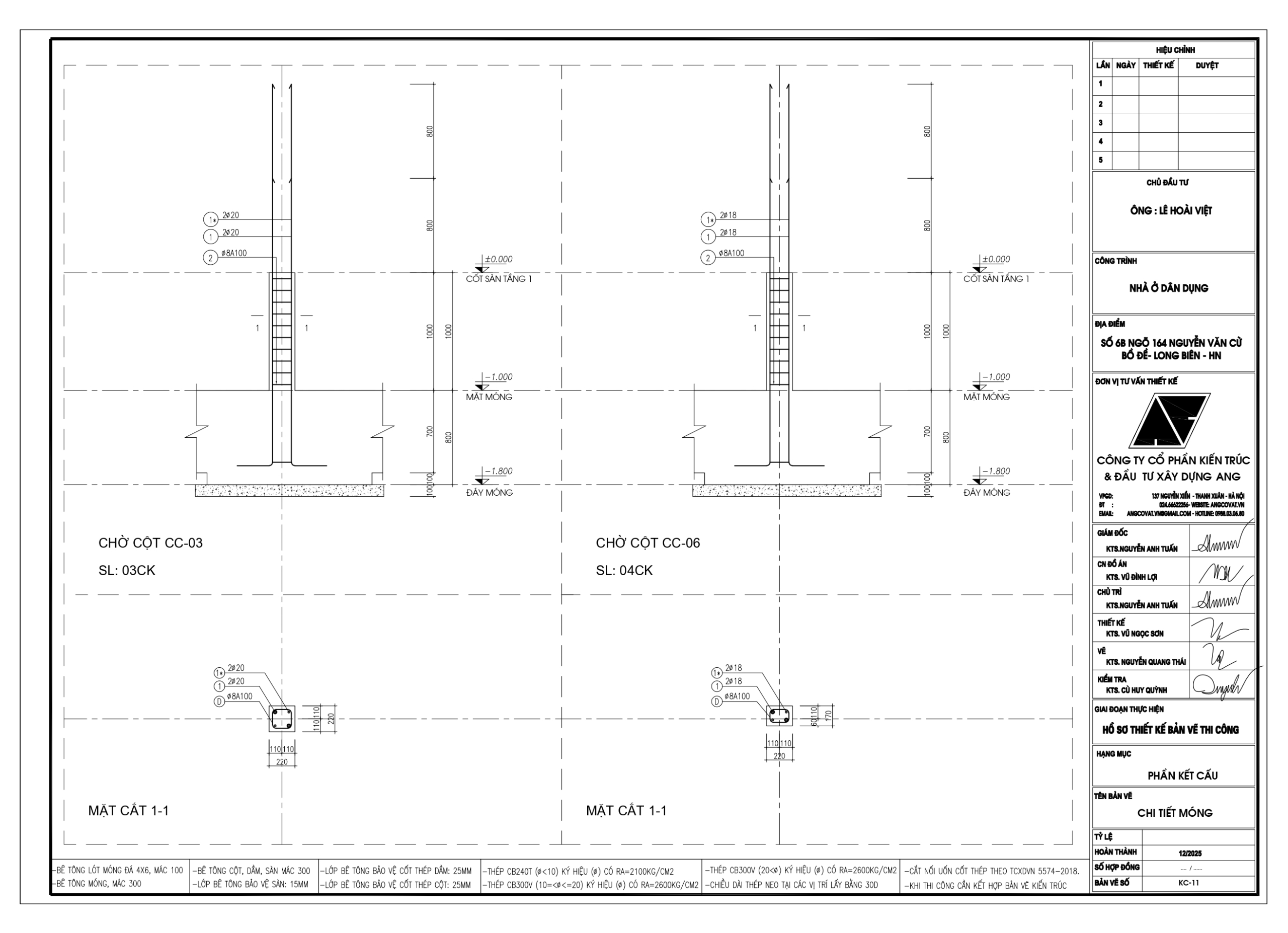bản vẽ móng ép cọc nhà phố 5 tầng 100m2 có thang máy