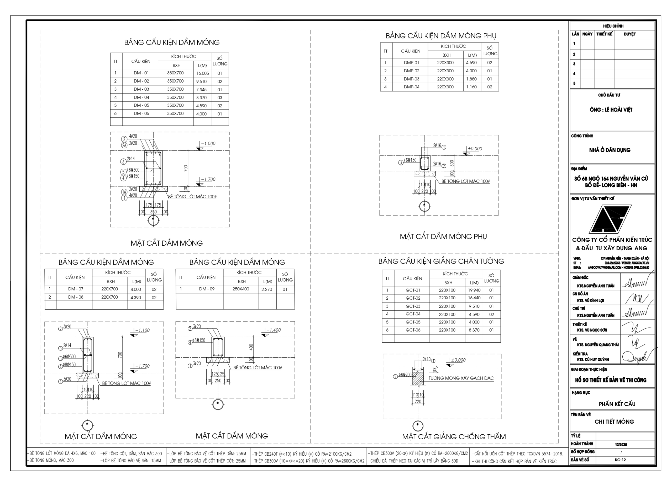 bản vẽ móng ép cọc nhà phố 5 tầng 100m2 có thang máy