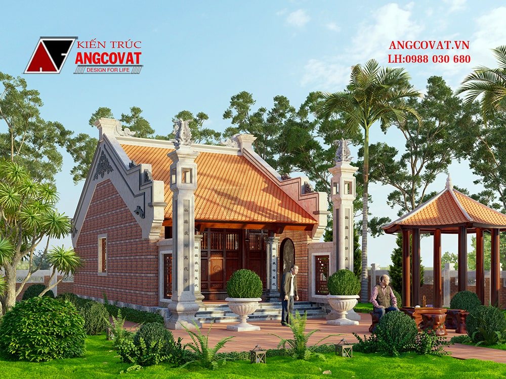 Chi phí xây nhà thờ 3 gian bê tông giả gỗ 