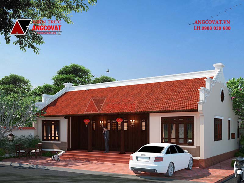 Chi phí xây nhà thờ 3 gian bê tông giả gỗ 