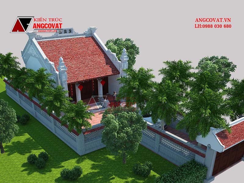 Chi phí xây nhà thờ 3 gian bê tông giả gỗ 