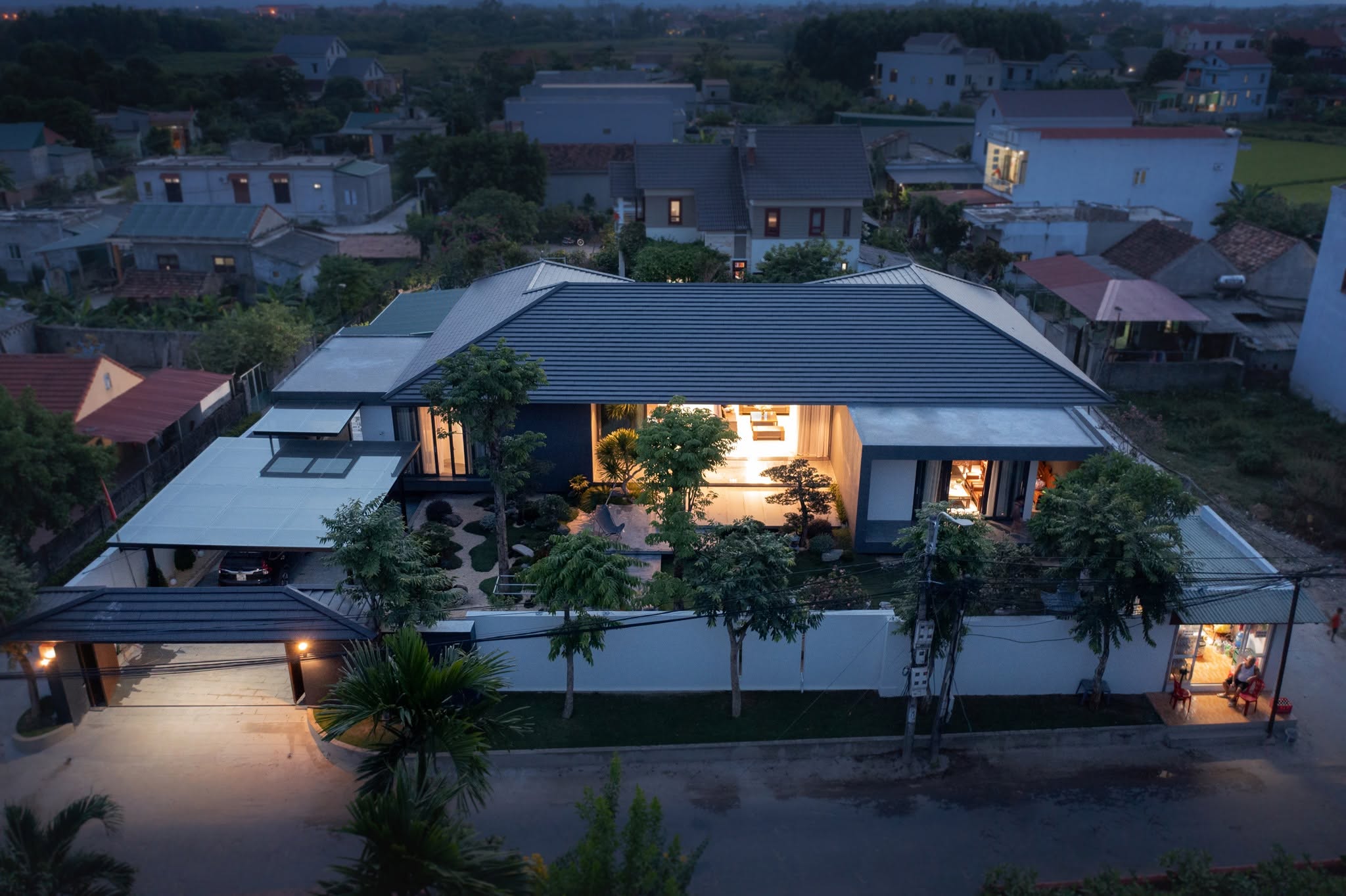 Nhà cấp 4 nông thôn đẹp hiện đại đã thi công thực tế