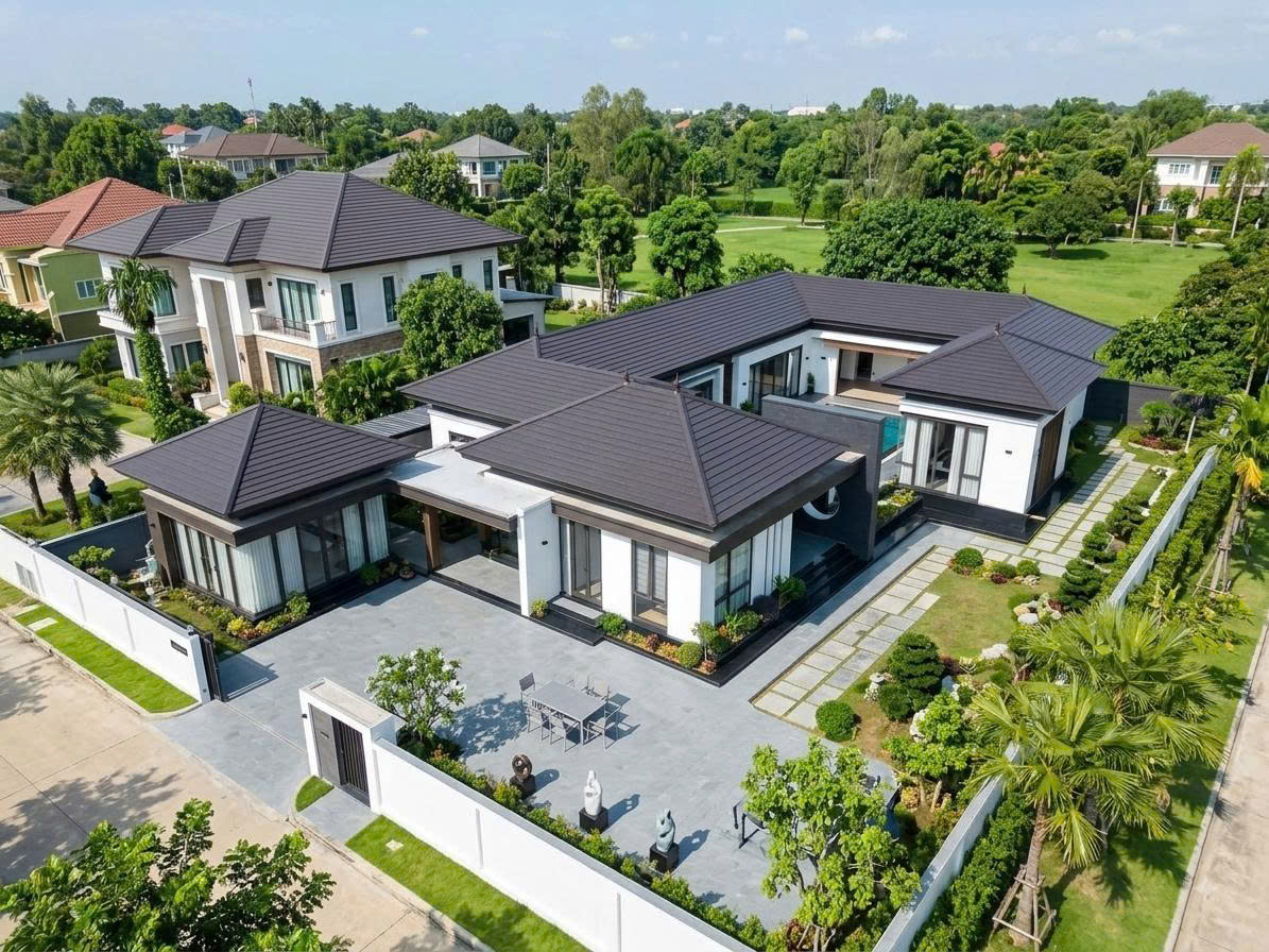 nhà cấp 4 tam hợp viện hiện đại 