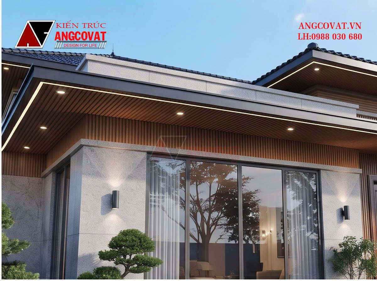 Thiết kế biệt thự nhà vườn cấp 4 hiện đại diện tích 180m2 