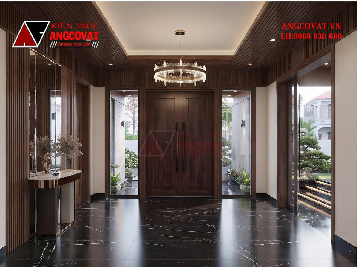 Thiết kế biệt thự nhà vườn cấp 4 hiện đại diện tích 180m2 