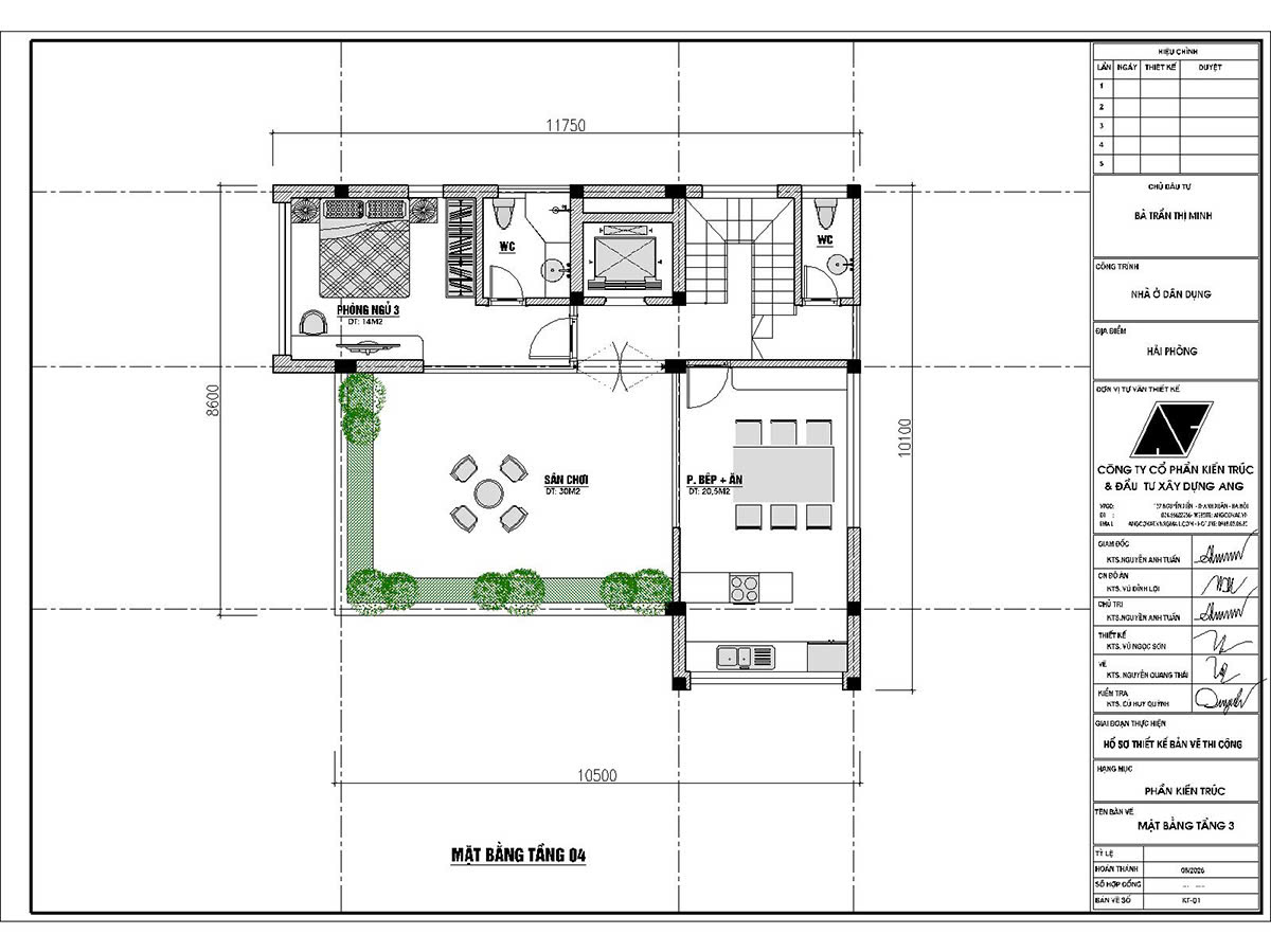 Thiết kế nhà vuông 10×10 4 tầng kết hợp văn phòng hiện đại BT1290926