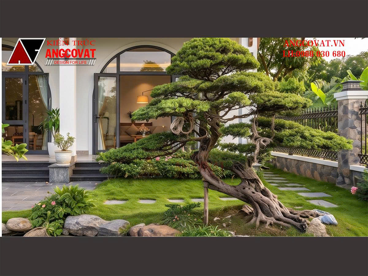 Mẫu nhà vườn cấp 4 mái Nhật