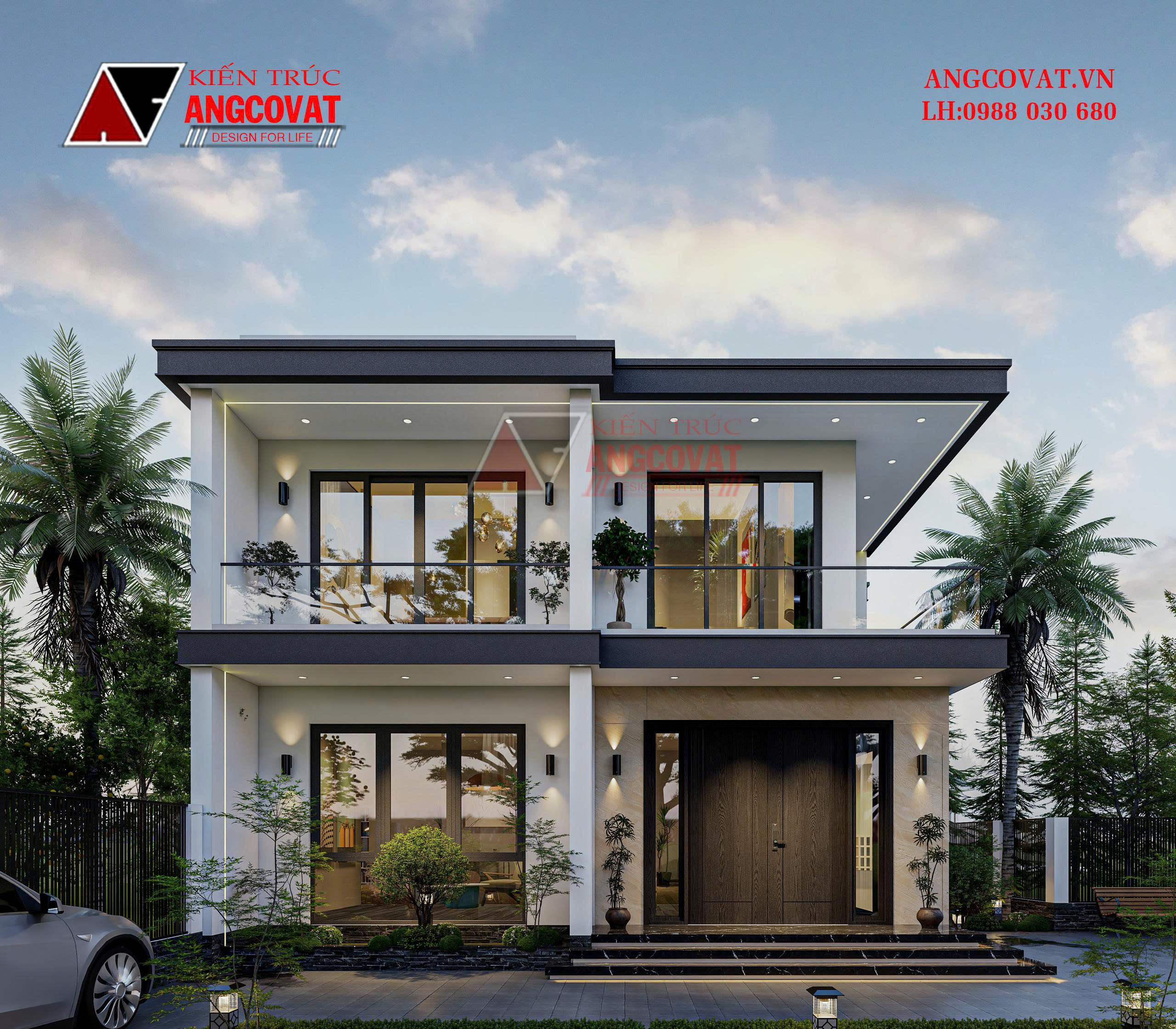 Thiết kế nhà Hiện đại tối giản 2 tầng 120m2 hành trình từ khảo sát đến bản vẽ đẹp tại Hải Phòng BT1180926