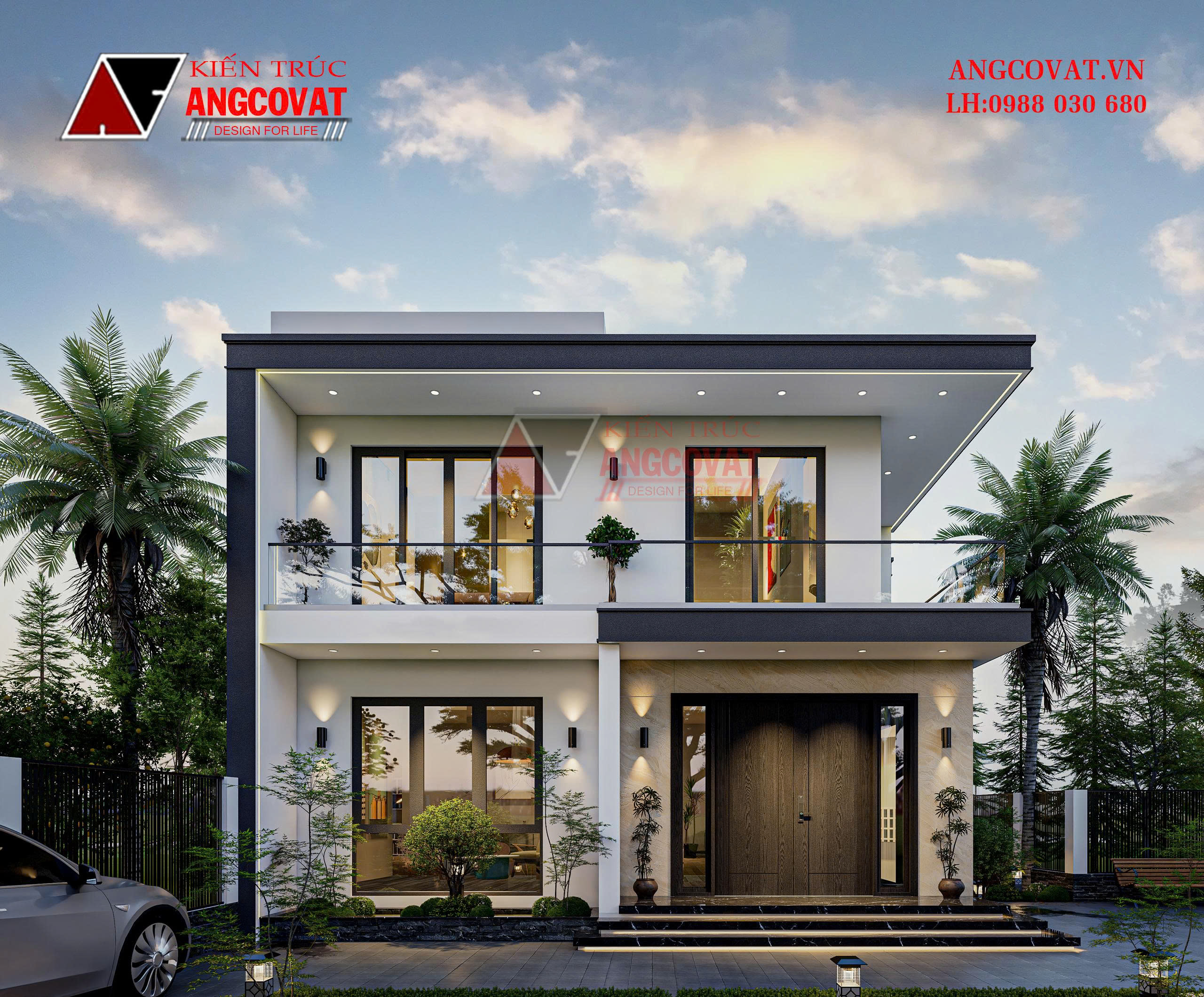 Thiết kế nhà Hiện đại tối giản 2 tầng 120m2 hành trình từ khảo sát đến bản vẽ đẹp tại Hải Phòng BT1180926