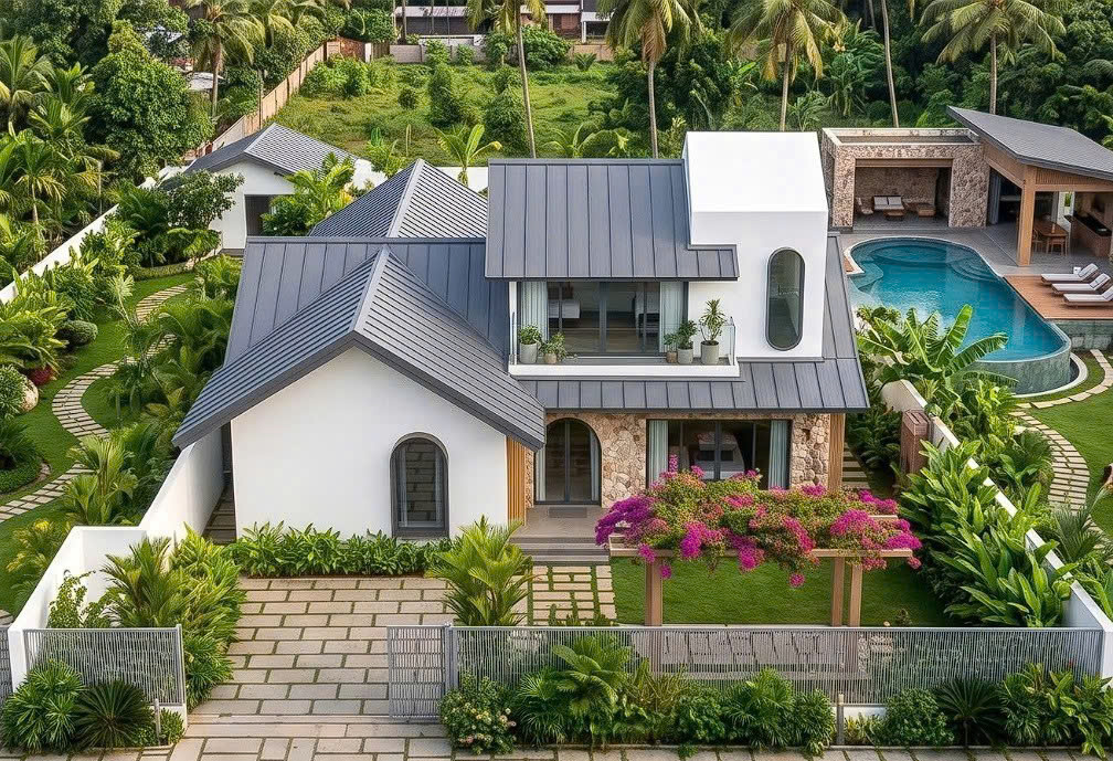 Thiết kế nhà vườn 2 phòng ngủ đẹp, tiện nghi và gần gũi thiên nhiên