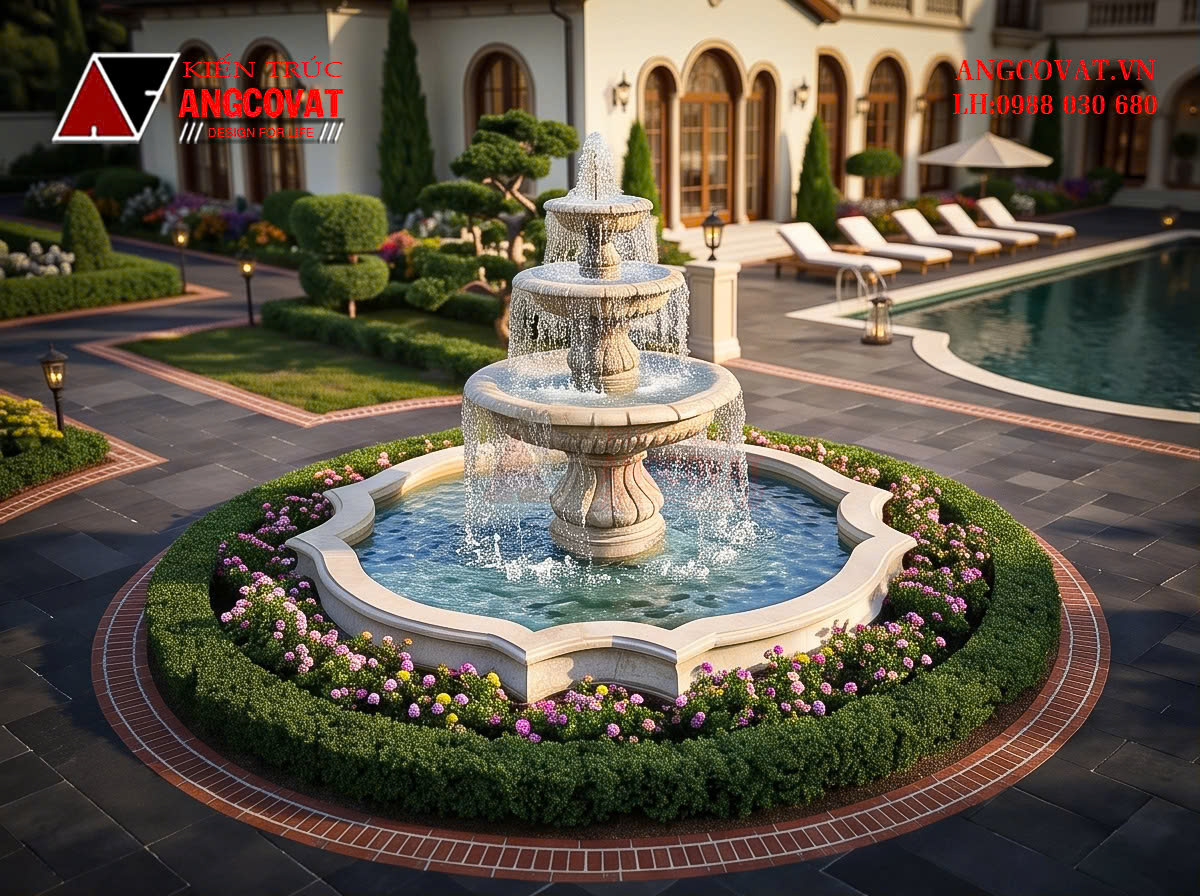 Thiết kế biệt thự Địa Trung Hải 400m2 Villa sang trọng, phóng khoáng và đẳng cấp BT1221026