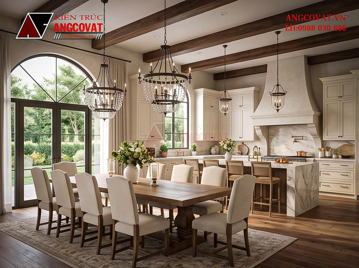 Vẻ đẹp tinh tế của mẫu nhà Địa Trung Hải 1 tầng 500m2 BT01201026