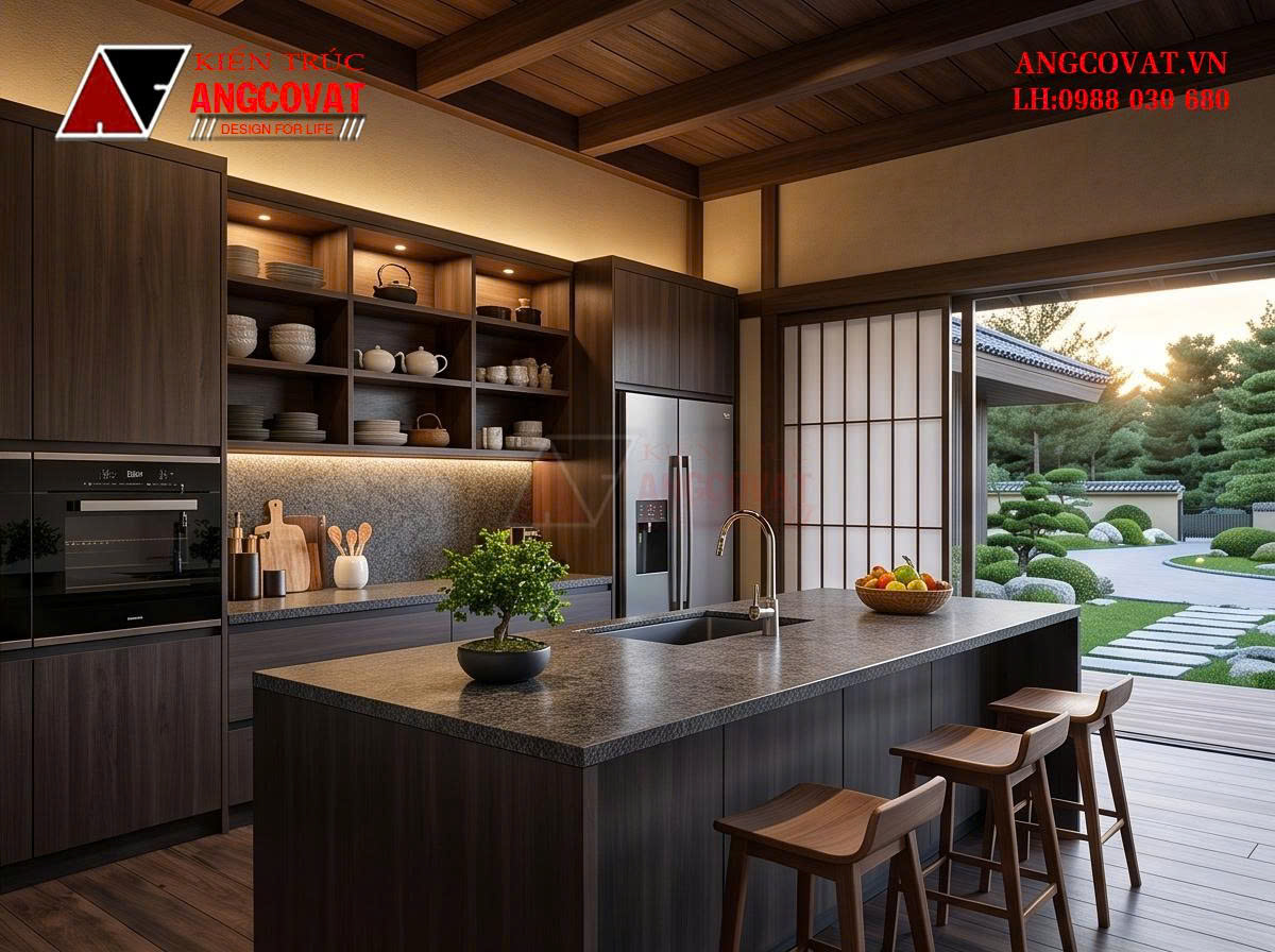 Thiết kế nhà cấp 4 có sân vườn ở giữa diện tích 350m2 – Giải pháp kiến trúc nghỉ dưỡng xanh BT2201026