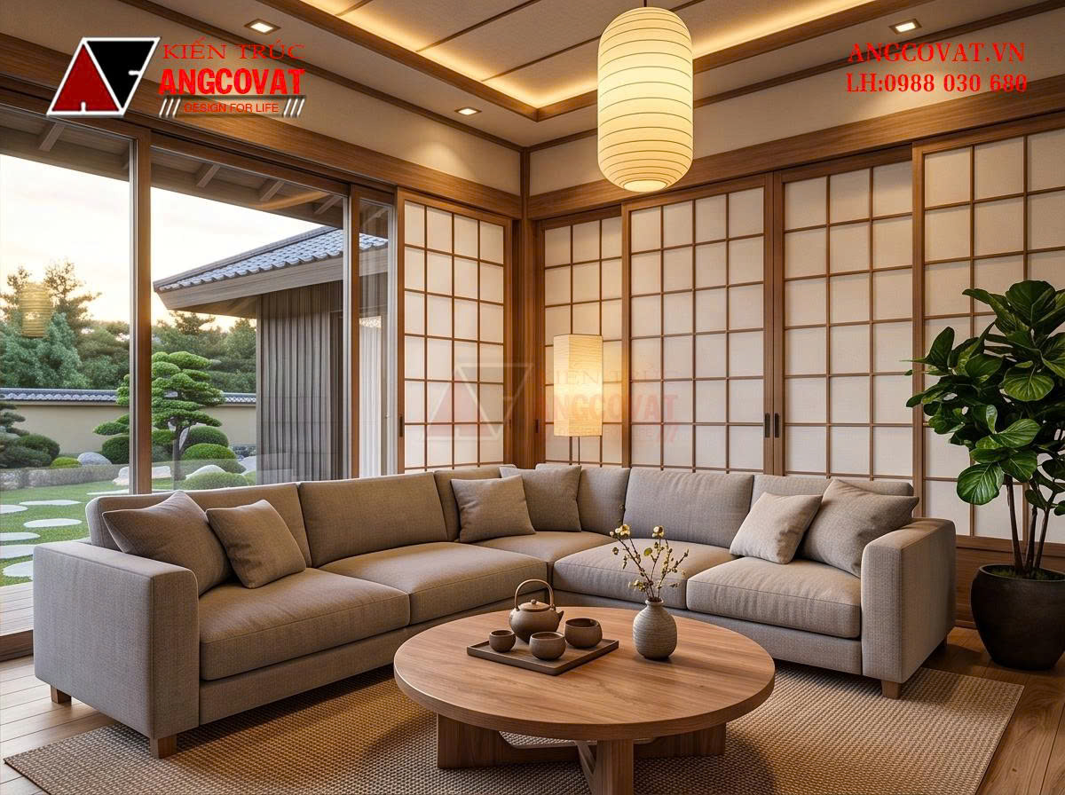 Thiết kế nhà cấp 4 có sân vườn ở giữa diện tích 350m2 – Giải pháp kiến trúc nghỉ dưỡng xanh BT2201026