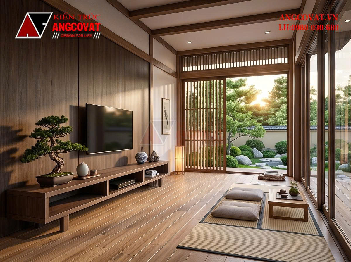Thiết kế nhà cấp 4 có sân vườn ở giữa diện tích 350m2 – Giải pháp kiến trúc nghỉ dưỡng xanh BT2201026